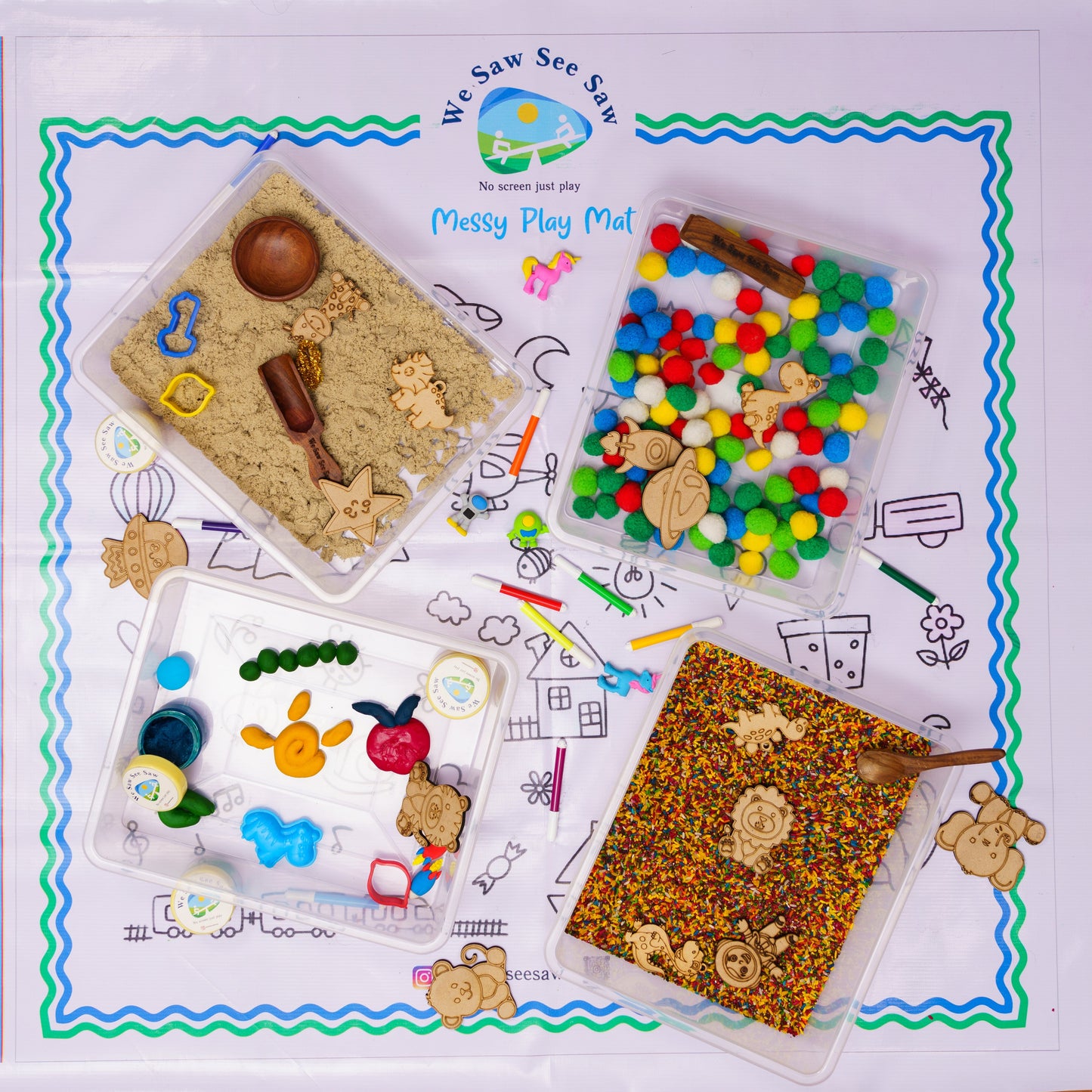 Personalised Space Sensory Bin - Best Personalized Gift for kids