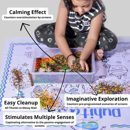 Space Sensory Bin - Personalised with Child's name