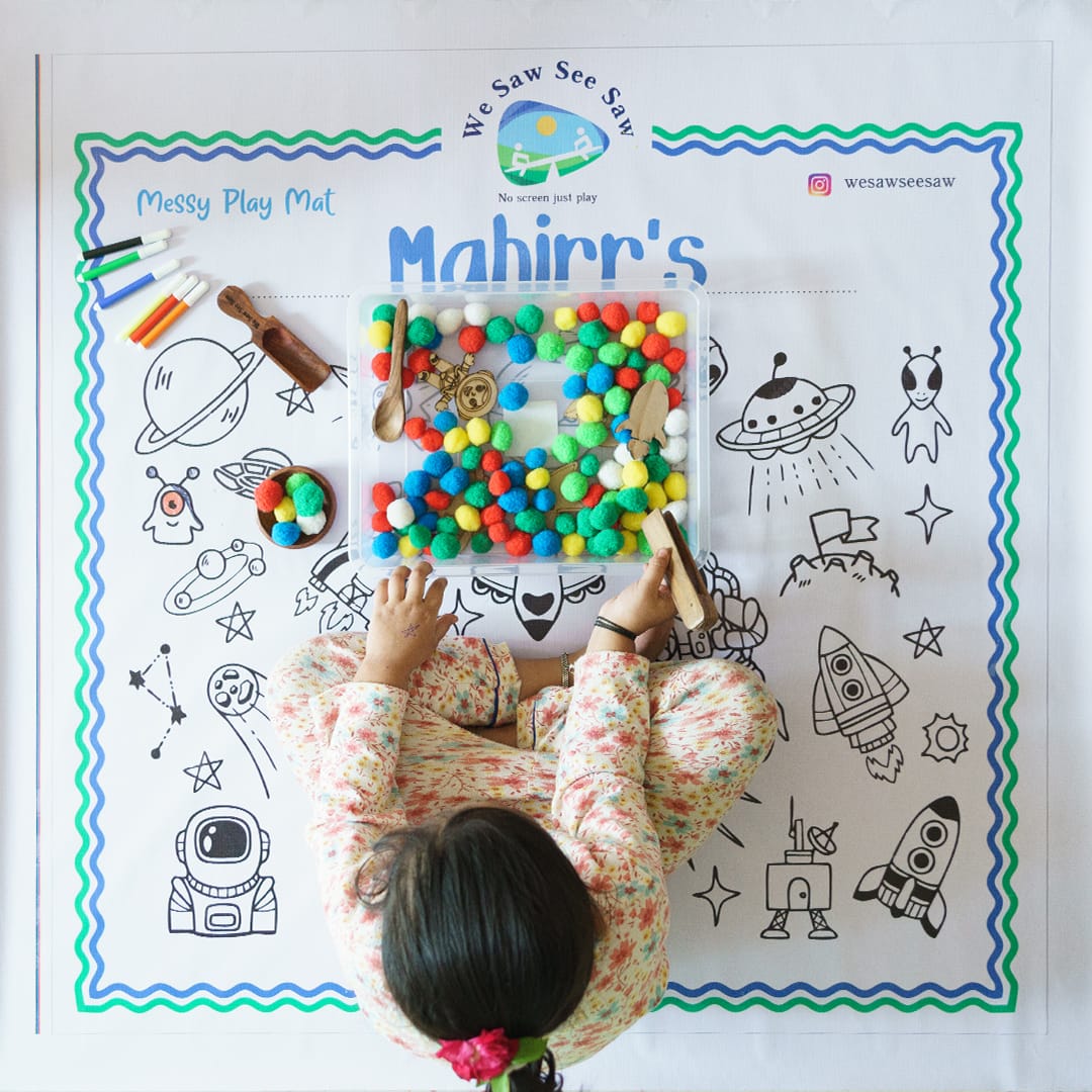 Space Play Mat - Personalised with Child's name